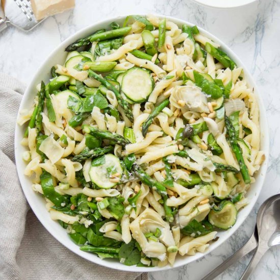 Spring Pasta Salad with Asparagus