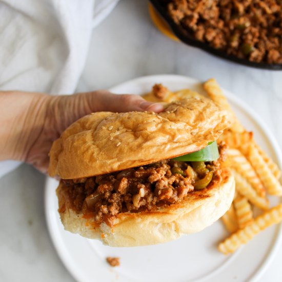 Healthy Homemade Turkey Sloppy Joes