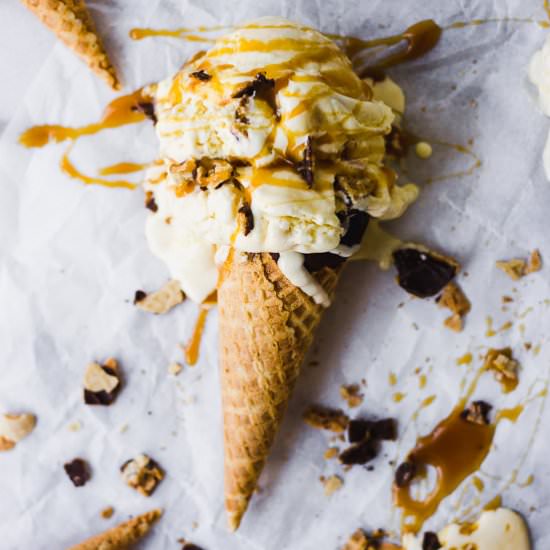 Sweet Corn Caramel Ice Cream