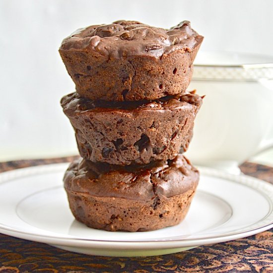 Triple Chocolate Zucchini Muffins