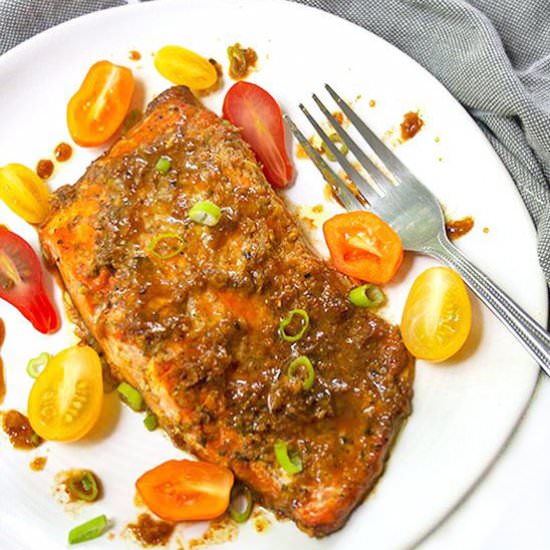 Sweet and Spicy Glazed Salmon