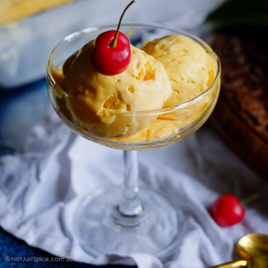 Dreamy Creamy Mango Ice Cream