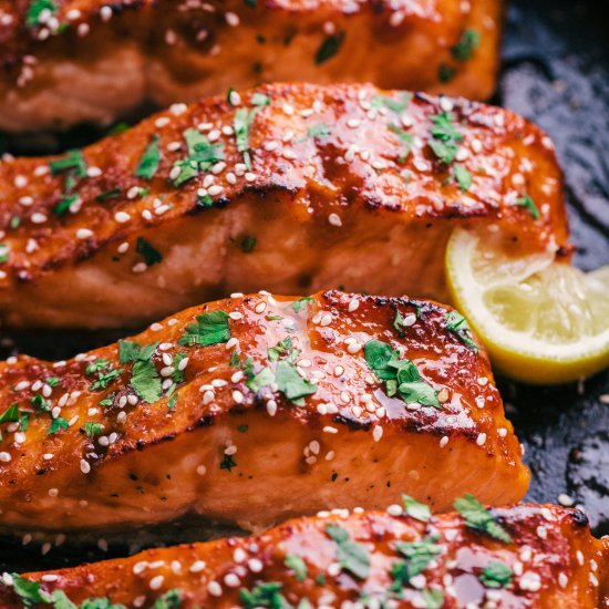 MAPLE GLAZED SALMON