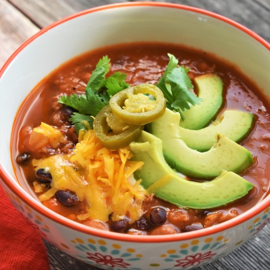 Healthy Turkey Chili