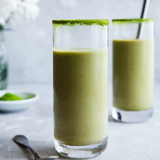 Vegan  Banana  Matcha  Smoothie