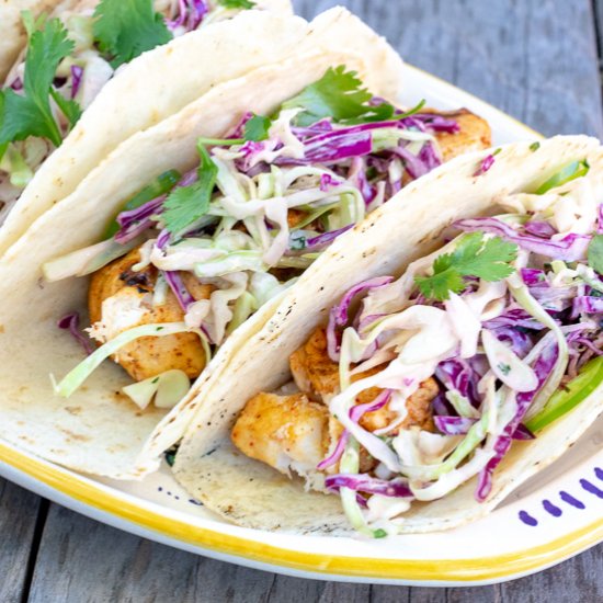 Grilled Fish Tacos (Paleo)