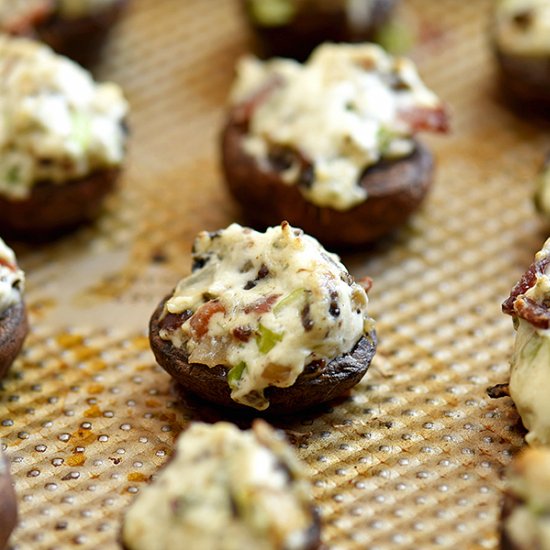 Bacon Cream Cheese Stuffed Mushroom