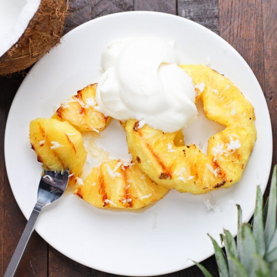 Grilled Pina Colada Pineapple