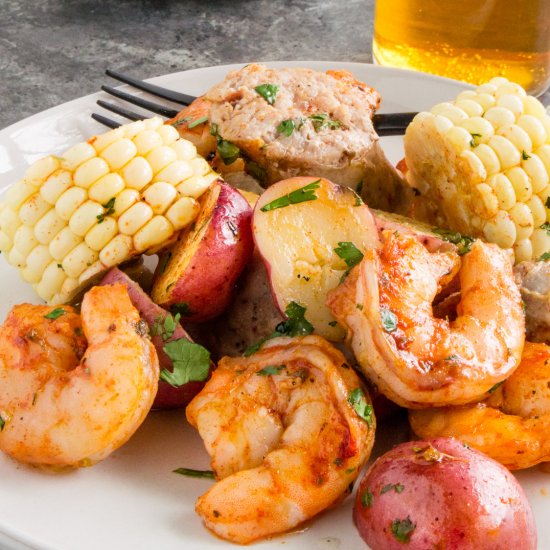 Cajun Grilled Shrimp Boil