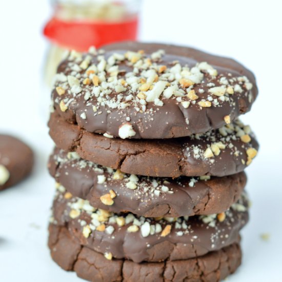 Vegan chocolate peanut butter cooki