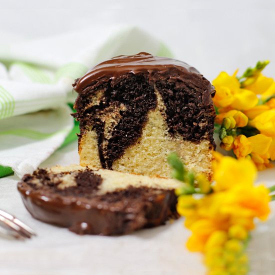 Chocolate Marble Apple Veggie Loaf