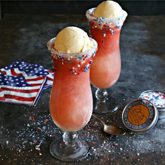 Star Spangled Watermelon Gin Slush