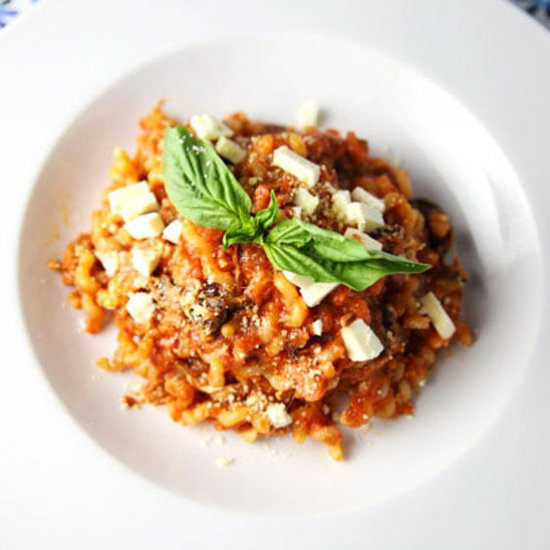 Fusilli Lunghi Con Melanzana Alla