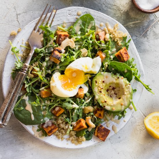 Sweet Potato & Avo Breakfast Salad