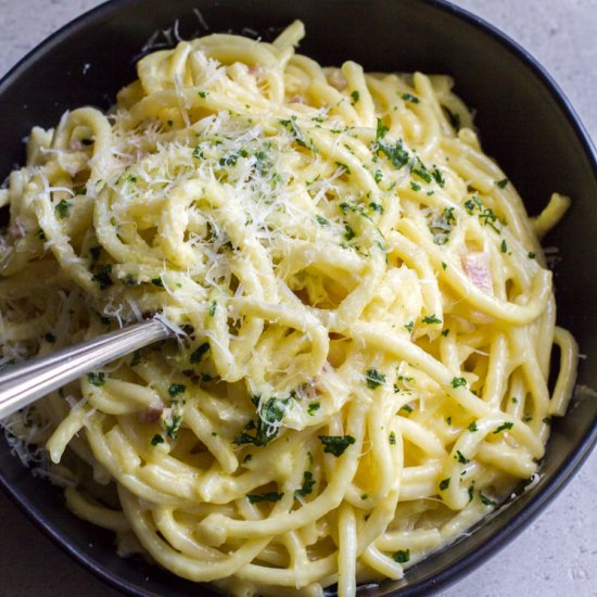 Creamy Pancetta Carbonara