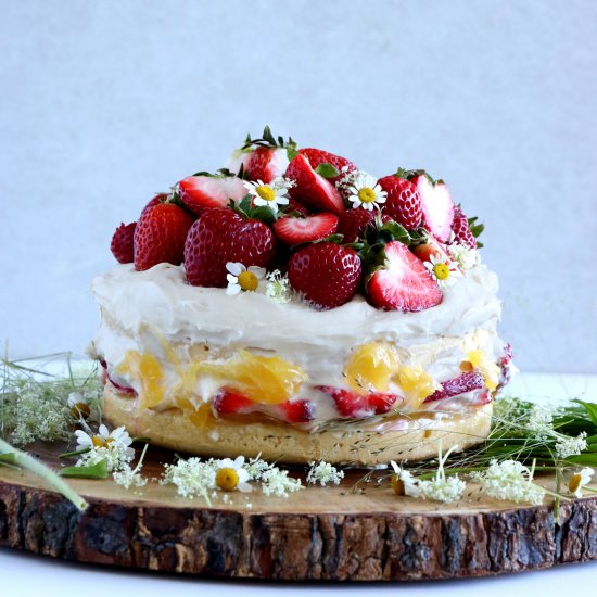 Swedish Midsummer Strawberry Cake