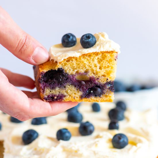 Buttery Lemon Blueberry Cake