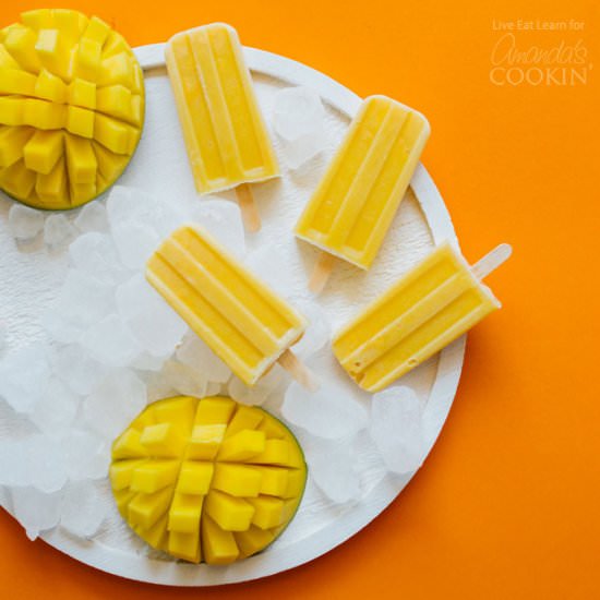 Mango Yogurt Popsicles