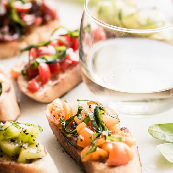 Heirloom Tomato Bruschetta