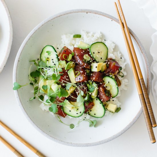 Ahi Tuna Poke Bowl