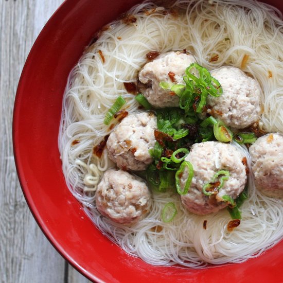 Juicy Pork Meatball Soup