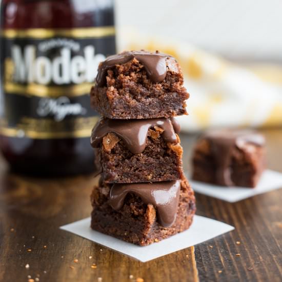 Spicy stout brownies