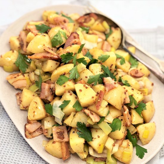 Warm Mustard Potato Salad