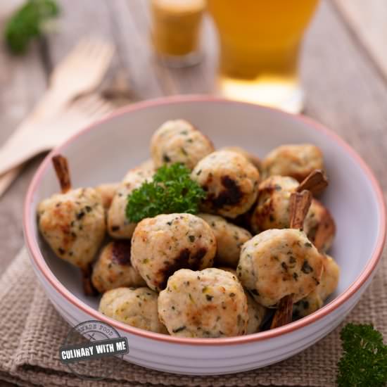 Chicken Meatballs with Parsley