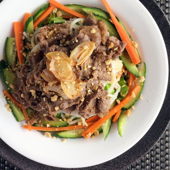 Savory Vietnamese Beef Vermicelli