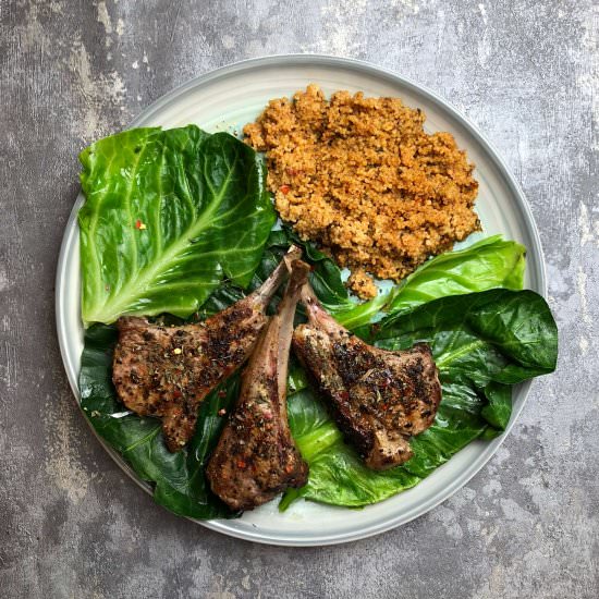 Chilli-Garlic Mint Lamb Cutlets