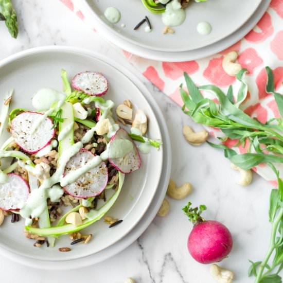 Vegan Asparagus and Rice Salad