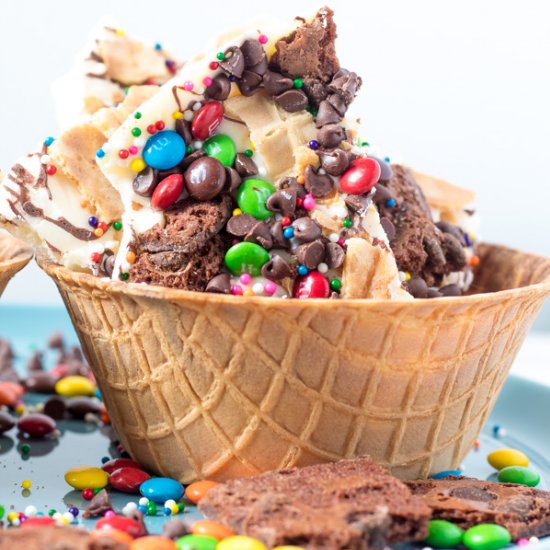 Ice Cream Sundae Bark