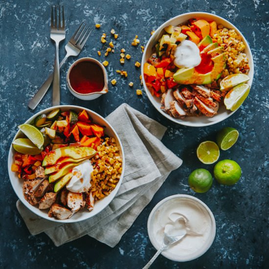 Grilled Southwest Quinoa Bowls