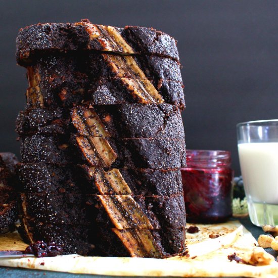 WHOLE WHEAT POPPY SEED BANANA BREAD