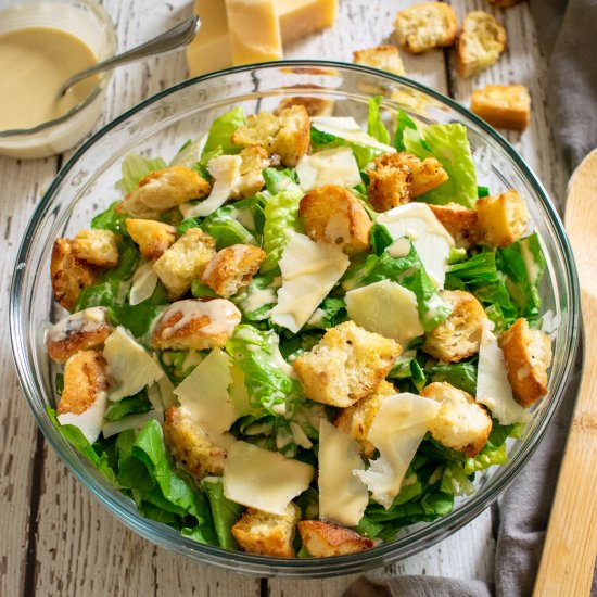 Caesar Salad with Homemade Dressing