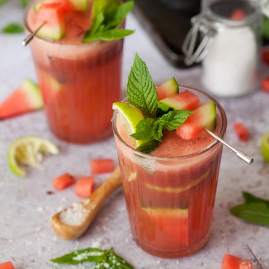 Salted Watermelon Mint Cooler