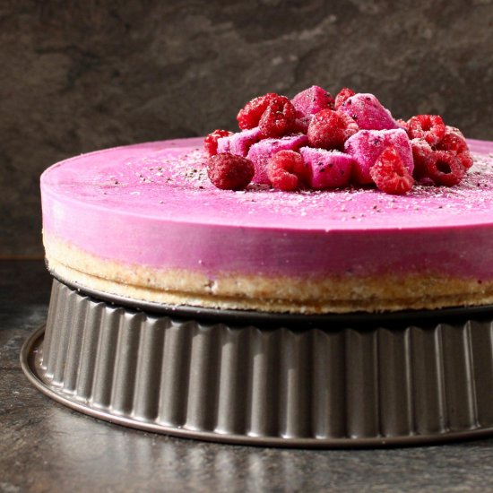 Dragonfruit Raspberry Cheesecake