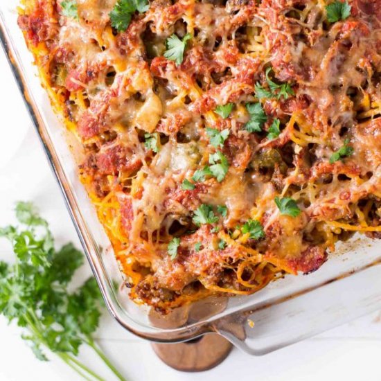 Baked spaghetti casserole