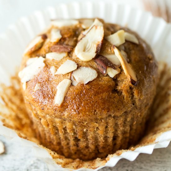 Vegan banana bread muffins (GF)