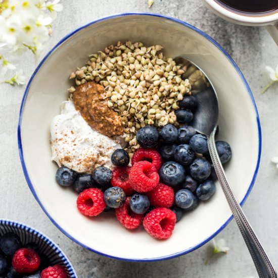 Sprouted buckwheat brekkie