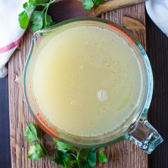 Easy Rotisserie Chicken Stock