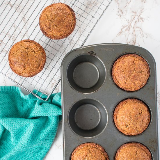 Jumbo Bran Raisin Muffins