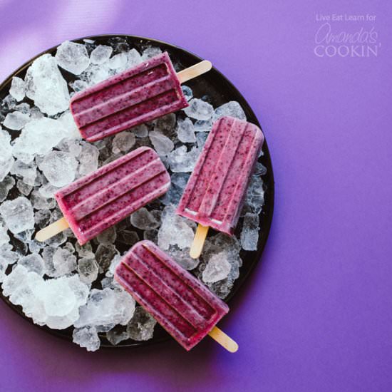 Blueberry Cheesecake Popsicles