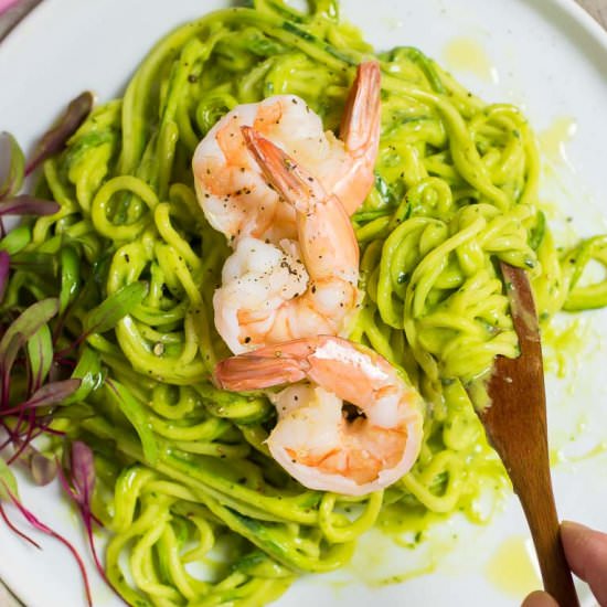 Zucchini Pasta Shrimp