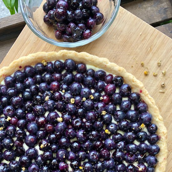 Chamomile Blueberry Tart