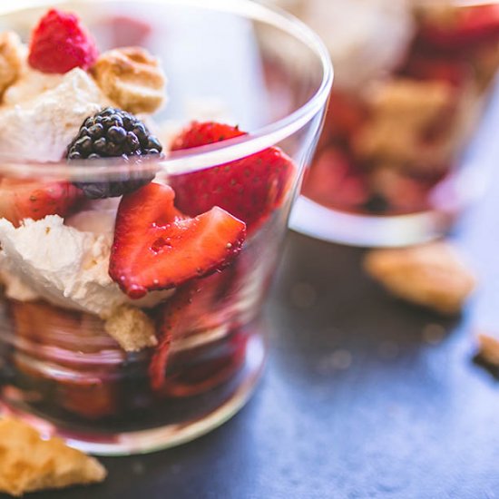 Summer Berry Shortbread Parfait