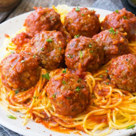 Italian Baked Meatballs