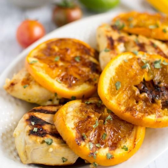 Grilled Citrus & Mustard BBQ Chicken