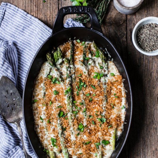 Asparagus Gratin with Gruyère