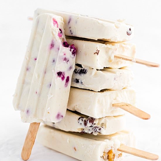 Frozen Yogurt Popsicles